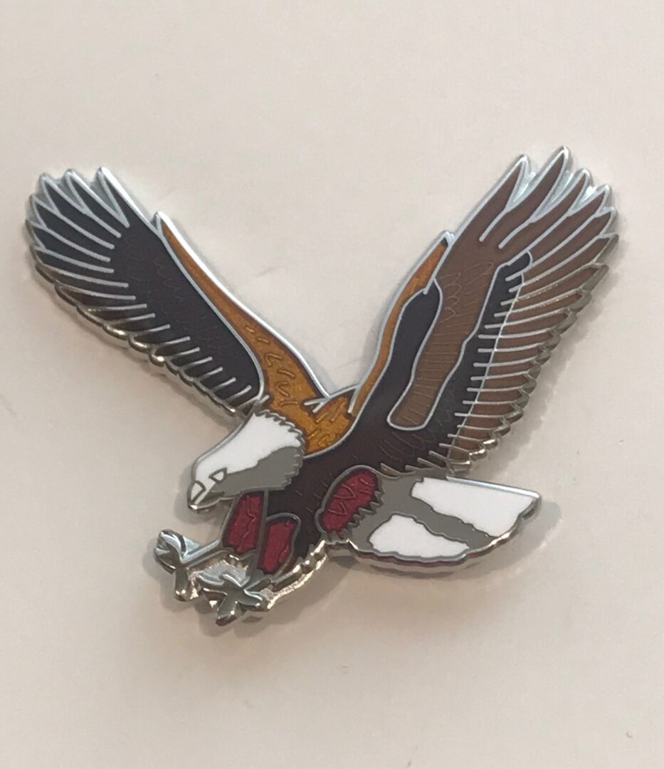 CLOISONNE EAGLE PIN - SMALL