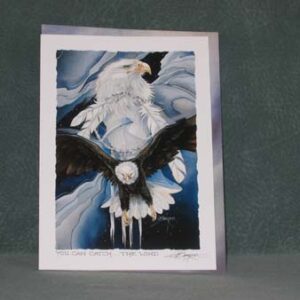 EAGLE ART CARD - YOU CATCH THE WIND