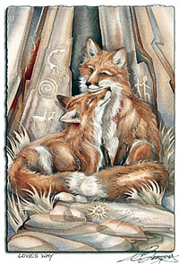 FOX ART CARDS - LOVE'S WAY