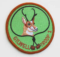 3" ROUND ANTELOPE PATCH