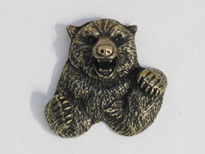 Antique Brass Bear Pin