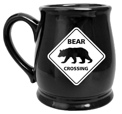 Bear Crossing Sign Mug