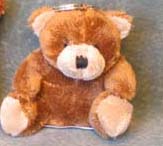 Bear Keychain Plush - brown bear