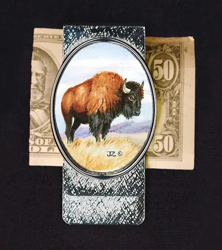 Buffalo Money Clip Silver