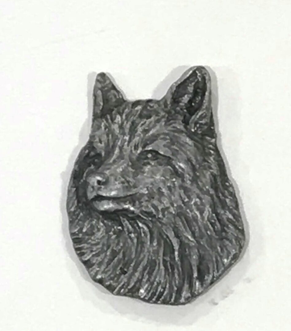 Furry Fox Head Pin