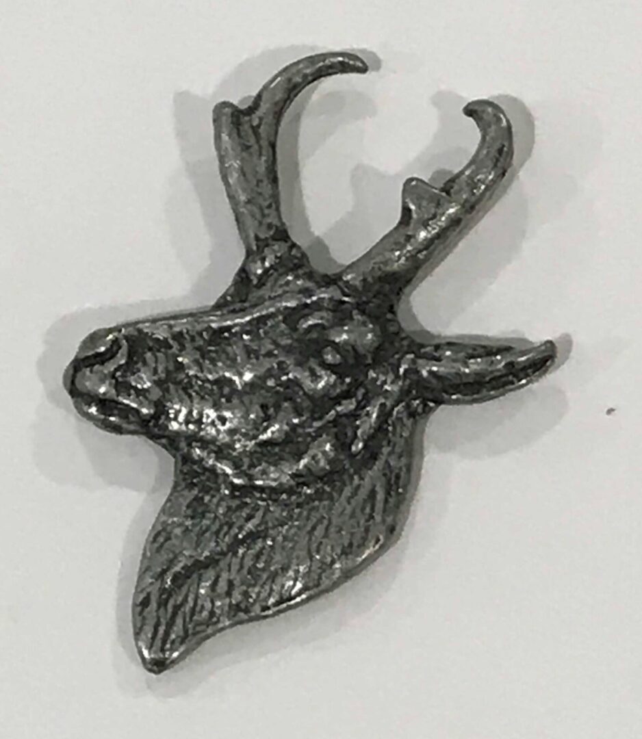 Large Antelope Head Pin