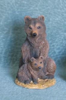 Mini Grizzly Bearwith Cub BR137