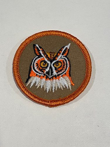 Orange Boarder Owl Patch