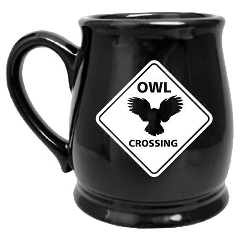 Owl Crossing Sign Mug