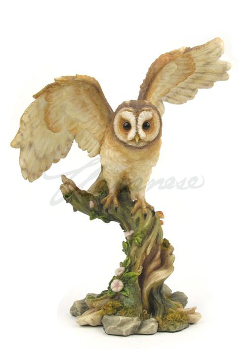Owl on Rock Figurine - Unicorn