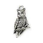 Pewter Owl Charm