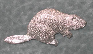 pewter beaver pin