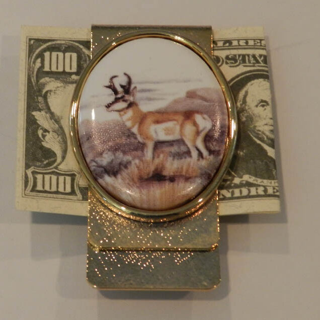 Antelope Money Clip Gold