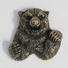 Antique Brass Bear Pin