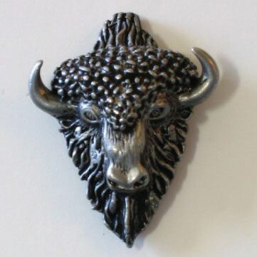 BUFFALO HEAD PIN