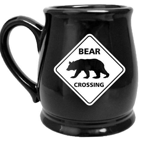 Bear Crossing Sign Mug