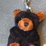 Bear Keychain Plush black bear