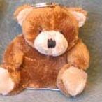 Bear Keychain Plush - brown bear