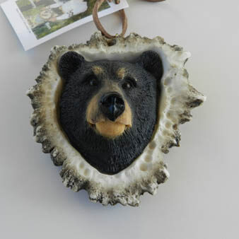 Black Bear Head Ornament