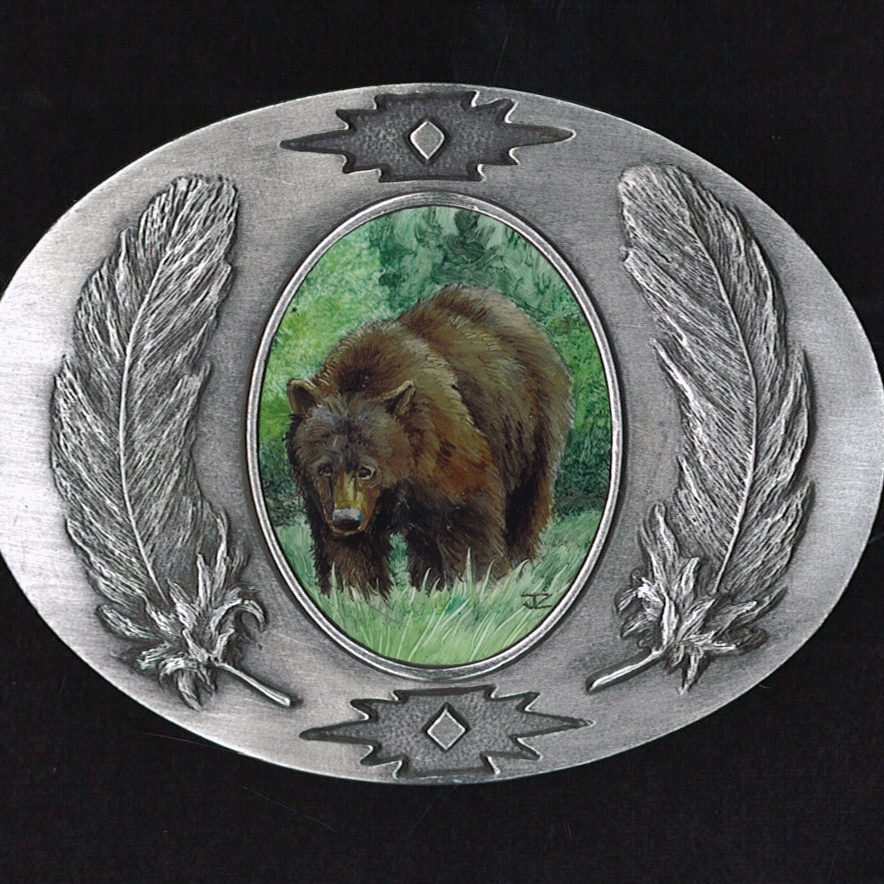 Brown Bear - Feather Pewter