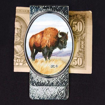 Buffalo Money Clip Silver