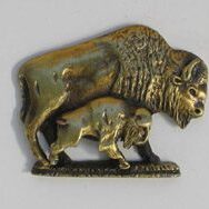 Buffalo and Baby Pin