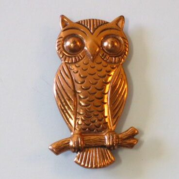 COPPER OWL PIN