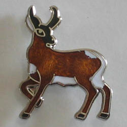 Closisonne Antelope pin small