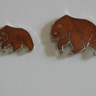 Closisonne Bear pin