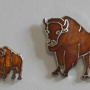 Closisonne Buffalo Pin (1)