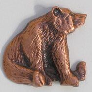 Copper Bear Pin