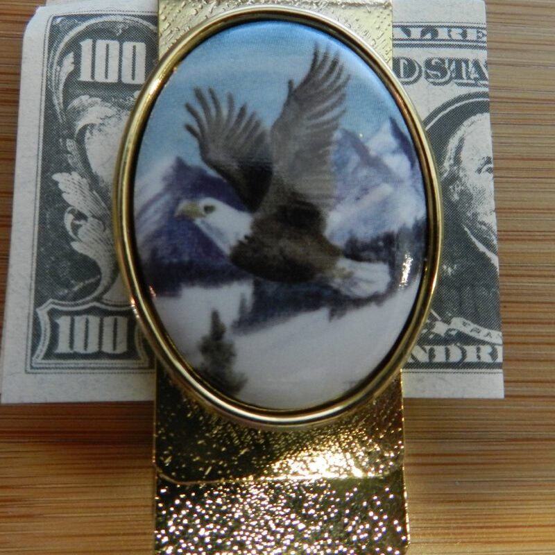 Eagle Money Clip Soaring Gold