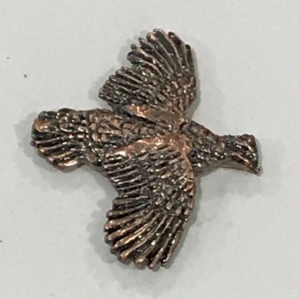 Flying Bobwhite Pin - Copper