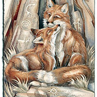 FOX ART CARDS - LOVE'S WAY