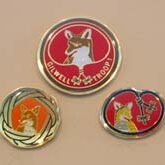 Three fox-themed pins with Gilwell Troop logo.