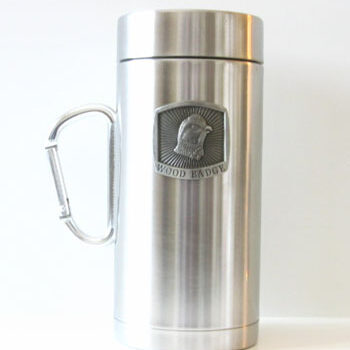 BOBWHITE TRAVEL MUG WITH CARABINER HANDLE/CLIP