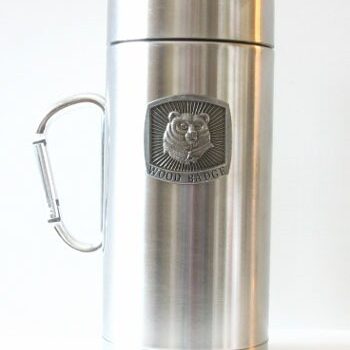 F. BEAR TRAVEL MUG WITH CARIBINER HANDLE