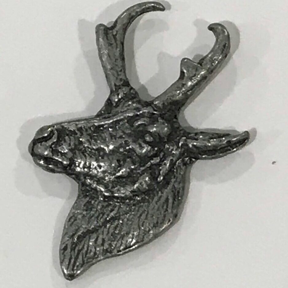 Large Antelope Head Pin