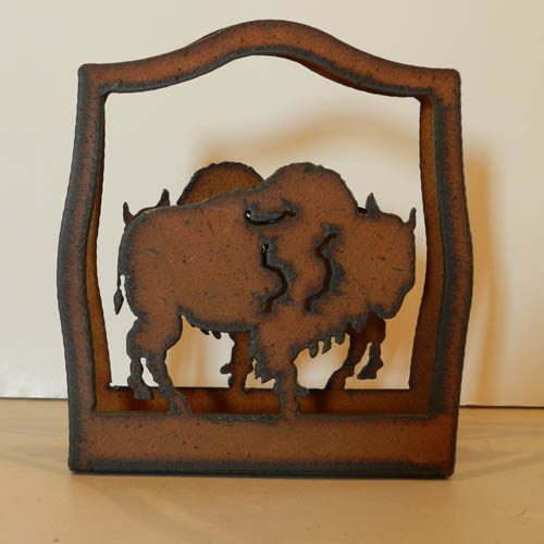 Metal Buffalo Napkin Holder