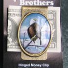 Money Clip perched bronze