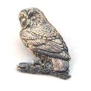 OWL ON BRANCH PIN