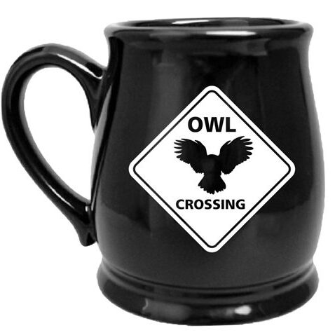 Owl Crossing Sign Mug