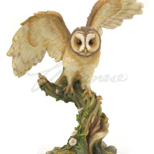 Owl on Rock Figurine - Unicorn