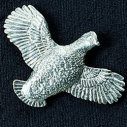 PEWTER BOBWHITE PIN