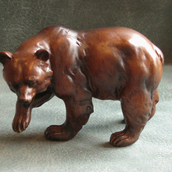 Wooden Bear Figurine