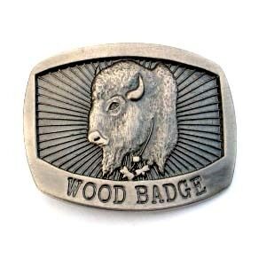 G. WOOD BADGE BELT BUCKLE - BUFFALO