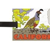 luggage tag california